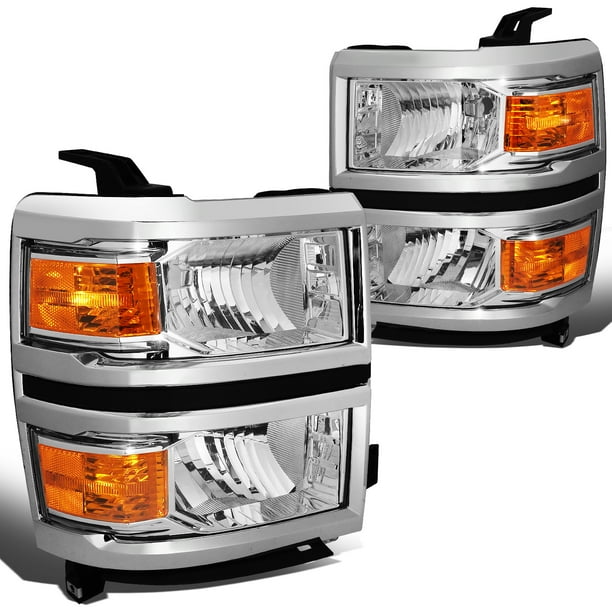 Driver and Passenger Side DNA Motoring HL-HPL-LED-CSIL14-BK-AM Headlight Assembly ,Black Amber Driver and Passenger Side DNA Motoring HL-HPL-LED-CSIL14-BK-AM Headlight Assembly ,Black Amber